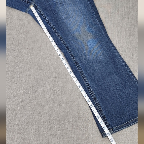 Lane Bryant Bootcut Stretch Denim Blue Jeans Short 28in Inseam - Picture 3 of 10